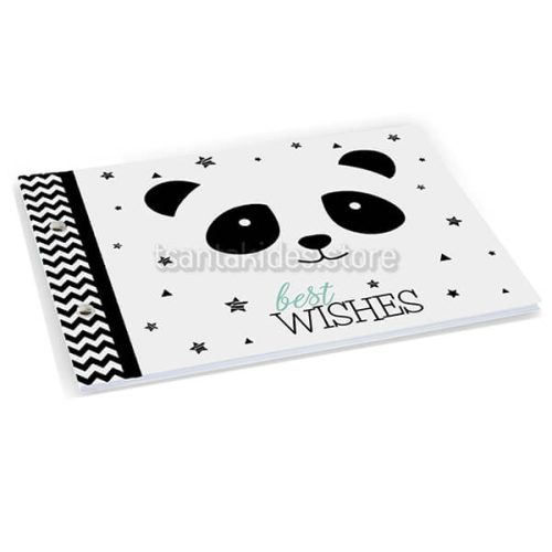 Βιβλίο ευχών βάπτισης panda | Geniusbaby.gr