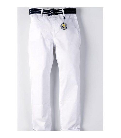 Παιδικό παντελόνι με τσέπες, ζώνη και μπρελόκ| Geniusbaby.gr