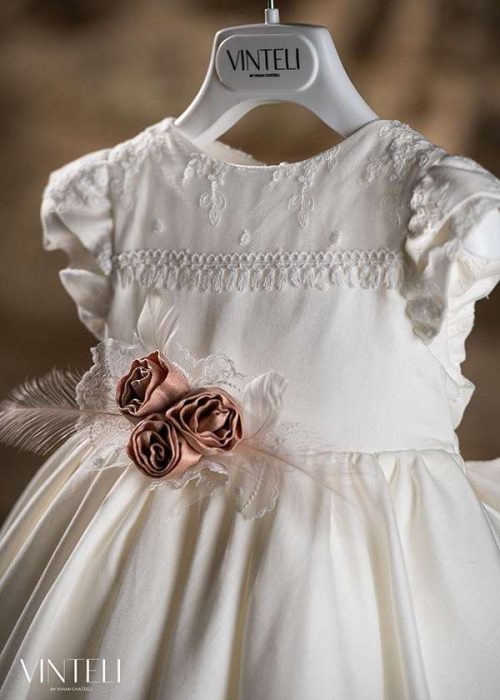 Βαπτιστικό φόρεμα εκρού– Vinte li