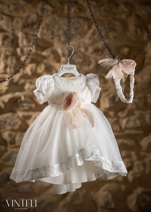 Βαπτιστικό φόρεμα ιβουάρ – Vinte li