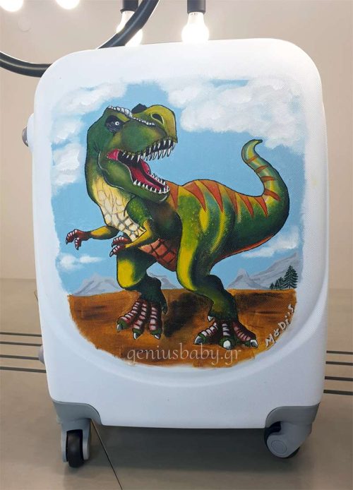 Ζωγραφισμένη βαλίτσα δεινόσαυρος