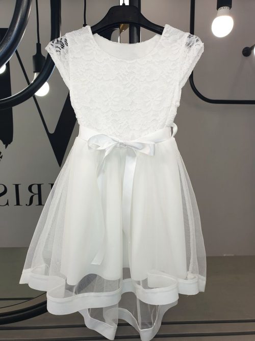 Παιδικό λευκό φόρεμα