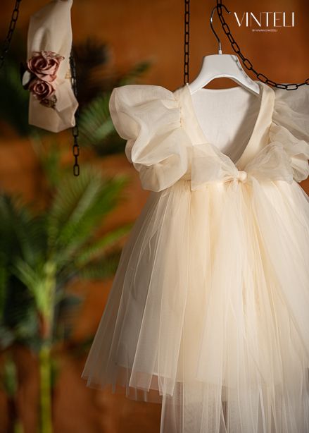 Βαπτιστικό φόρεμα εκρού Vinteli