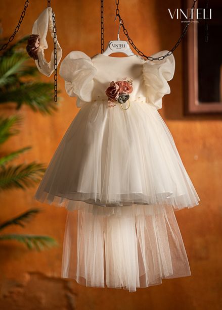 Βαπτιστικό φόρεμα εκρού Vinteli